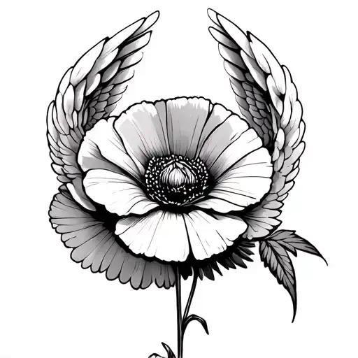 Poppy Angel Wings