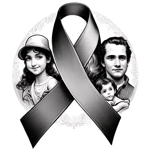 Exisiting Premature Loss Ribbon Adding Wrapped By Father And Three Siblings