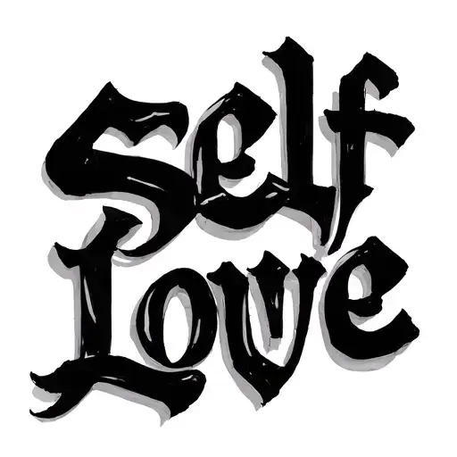 Create A Small Neck Tattoo That Says Self Love In Chinese