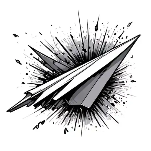Paper Airplane Crashing