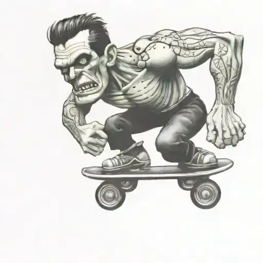 Frankenstein Roller Skating