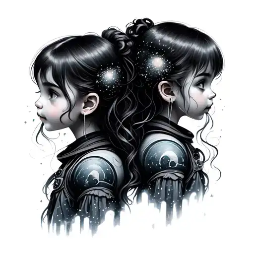 2 Daughters With Space Elements