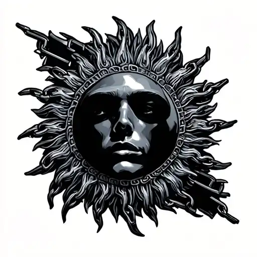 Sun With Chains