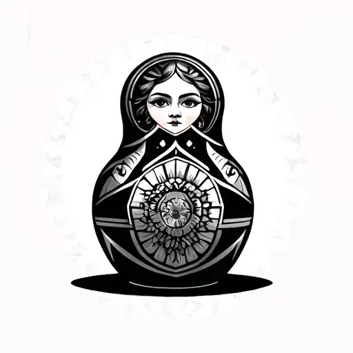 Vodka Kremlin Gun Matreshka Geometry