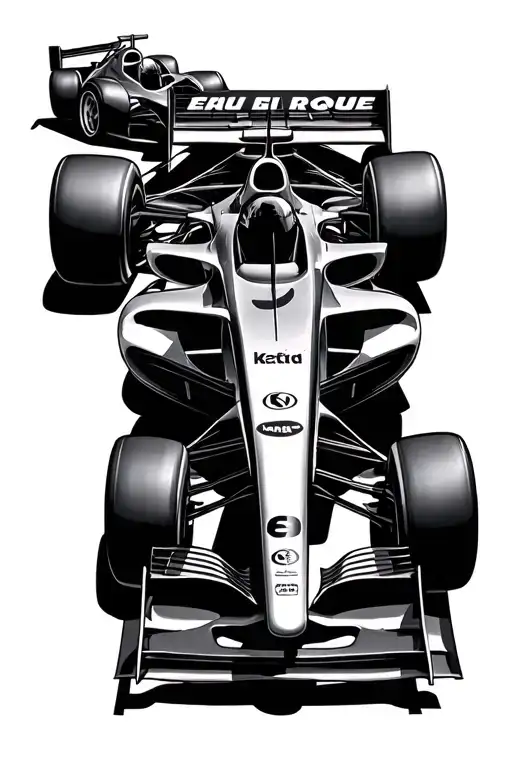 F1 Car And Eau Rogue Turn