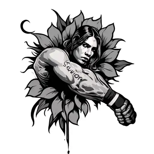 A Strong Meaningful Tattoo That Is A Survivor From Suicide In A Fighter