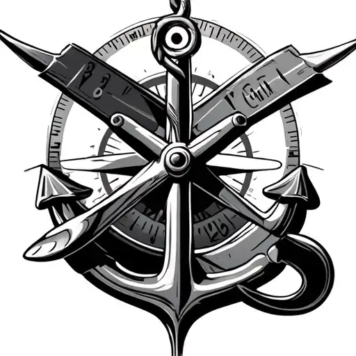 Compass Anchor Aeroplane