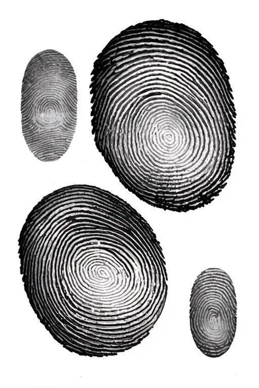 2 Fingerprints Of My Children Eleane And Gabin