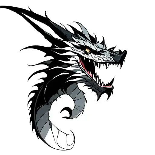 Dragon With A Rectangular Nose Anime