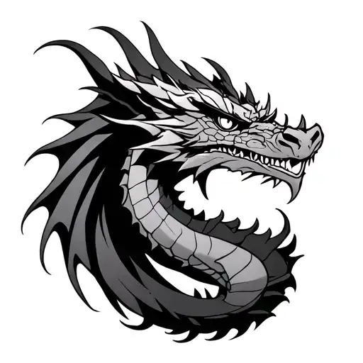 Dragon With A Rectangular Nose Anime