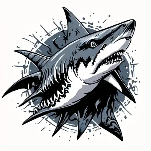 Norse Runes Shark Emerging