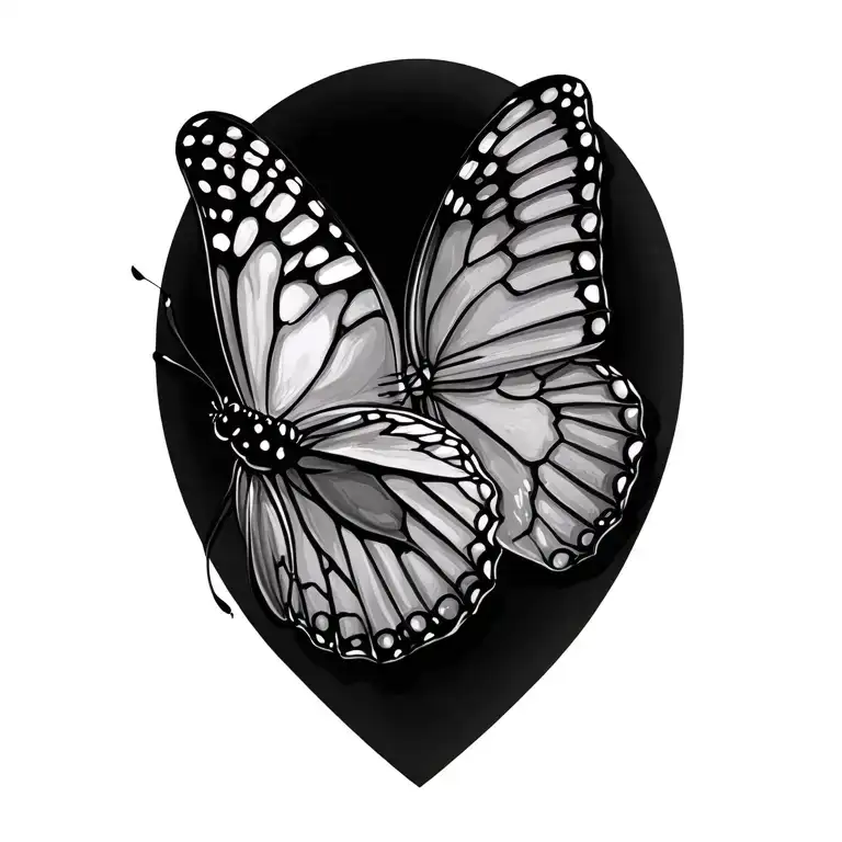 Butterfly Tattoo And Perl