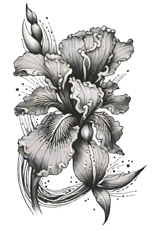 Iris Water Dots Fishing