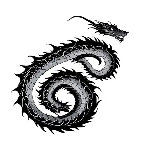 Long Dragon Coiled