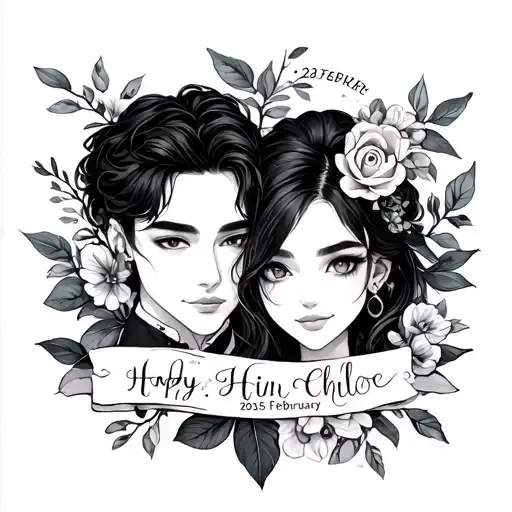 Combine Name Hoyin And Chloe To Form A Special Date Mixed The Date Is 2025 28Th February