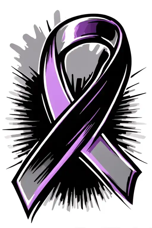 Pancreatic Cancer Ribbon With Referee Whistle