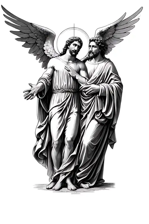 Saint Michel Ange Et Saint Benoit Joseph Named In Infinity Symbol