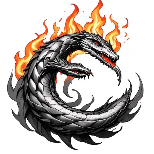 Ouroboros With Fire