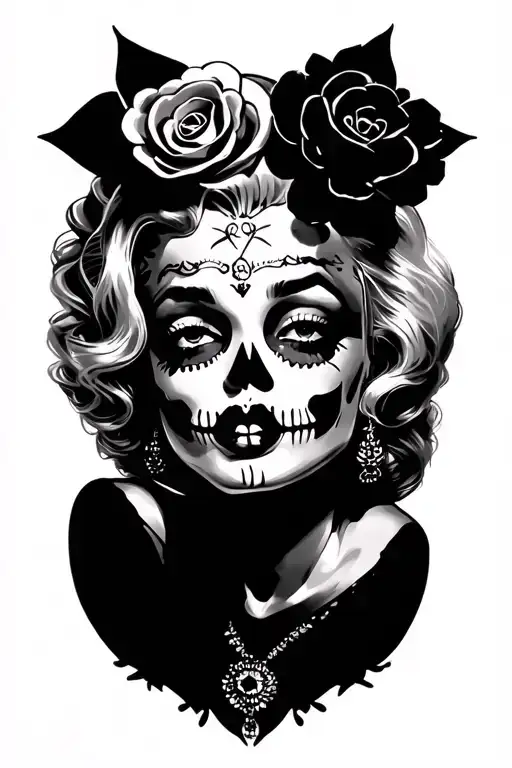 Marilyn Monroe As La Catrina