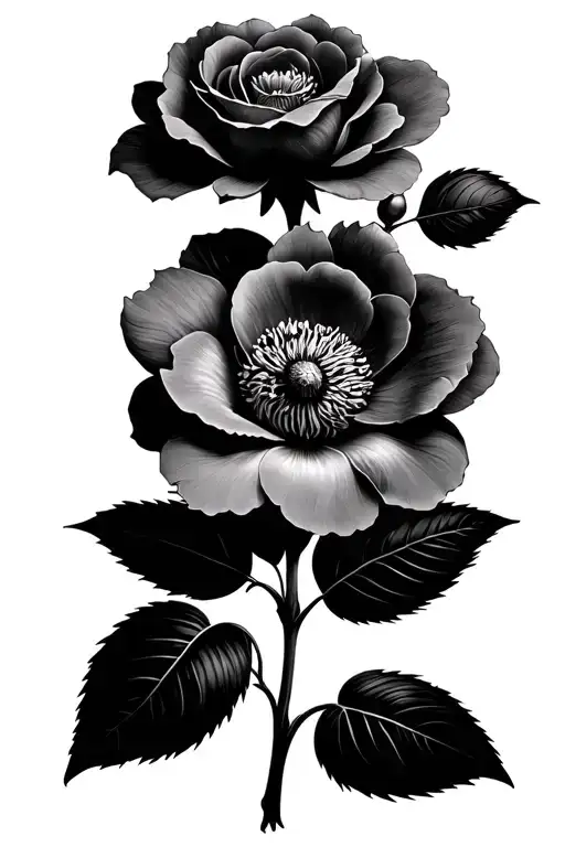 Minimalist Cherokee Rose