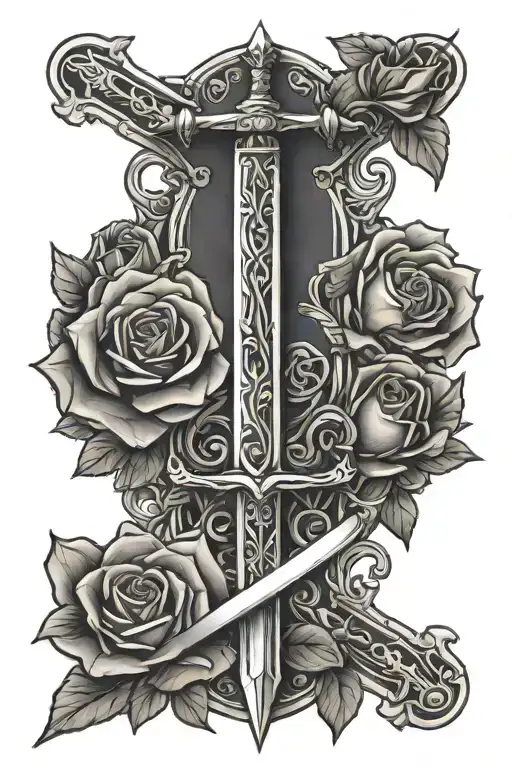 Zelda Sword With Roses