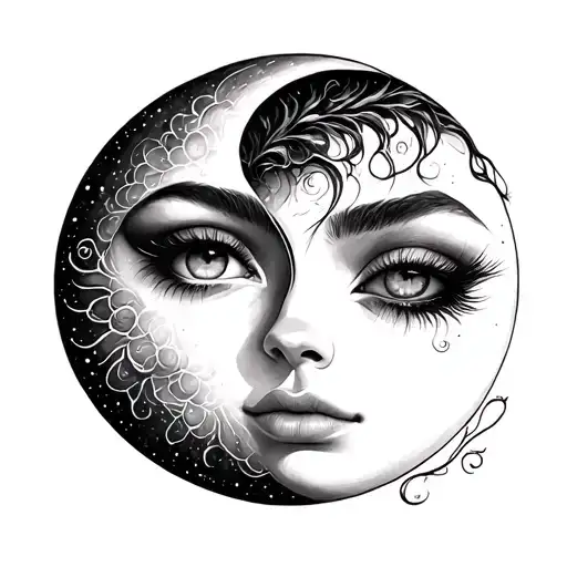 Best Friend Sun And Moon With Realistic Eyes And Lashes