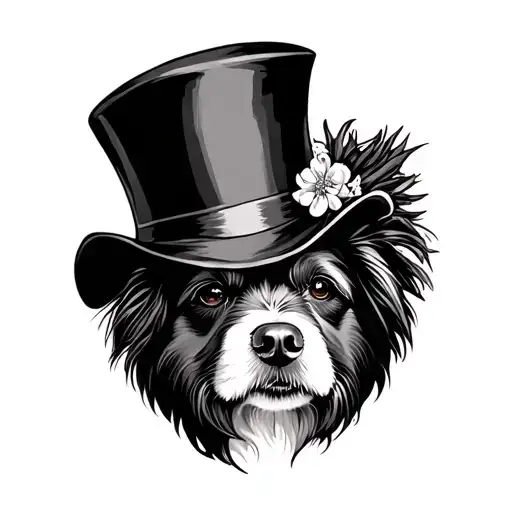 Dog With Top Hat