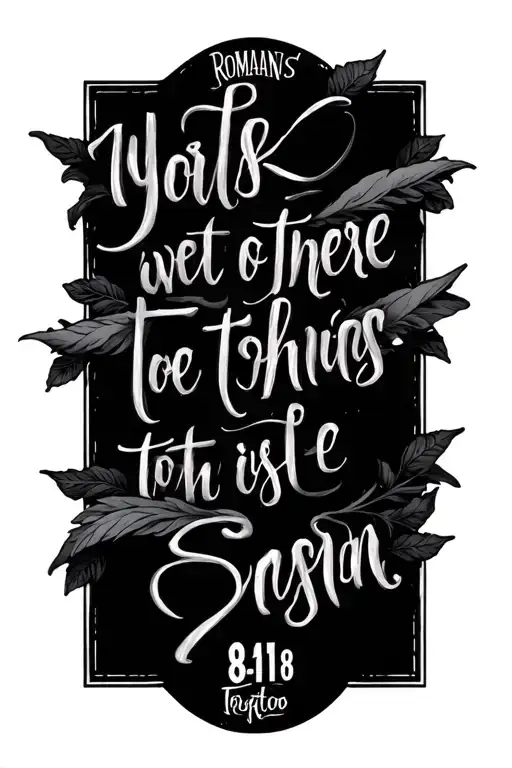 Romans 8 18 Verse Written