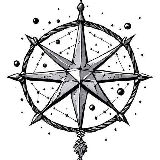 Libra Star Sign Surrounded By Constellations