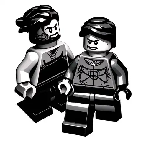 Lego Man Gay Tattooed