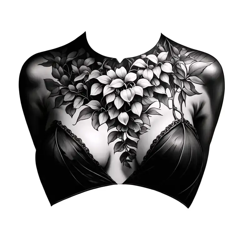 Wisteria Female Chest Piece