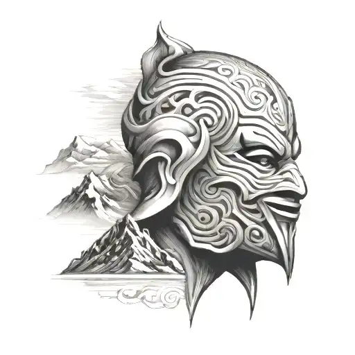 A Mountain That Has The Contours Of The Mask Of Sido