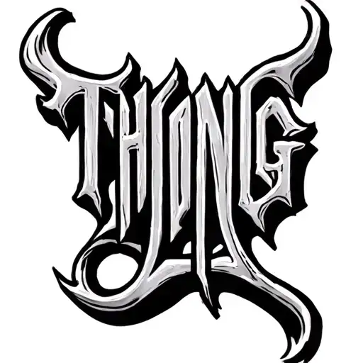 Black Metal Thong Font