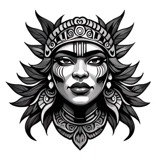 Hot Female Tiki Face