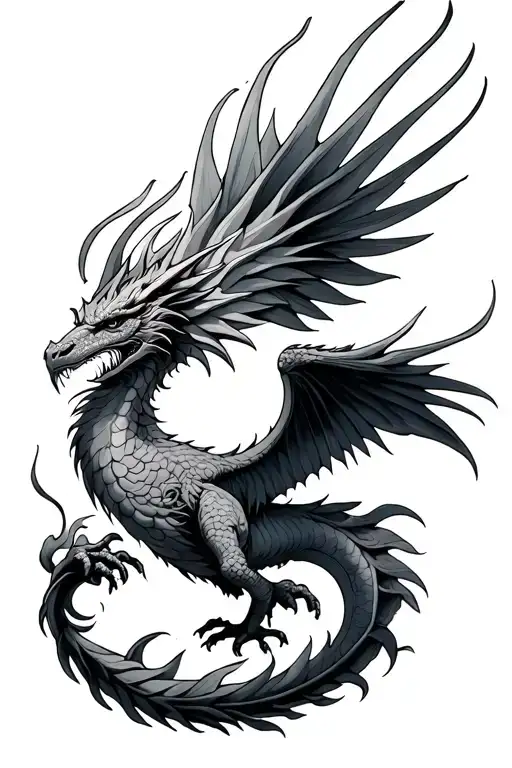 Pheonix Mixed Dragon Wrapped