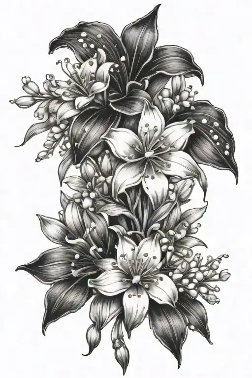 Daisy And Lily Of The Valley Flower