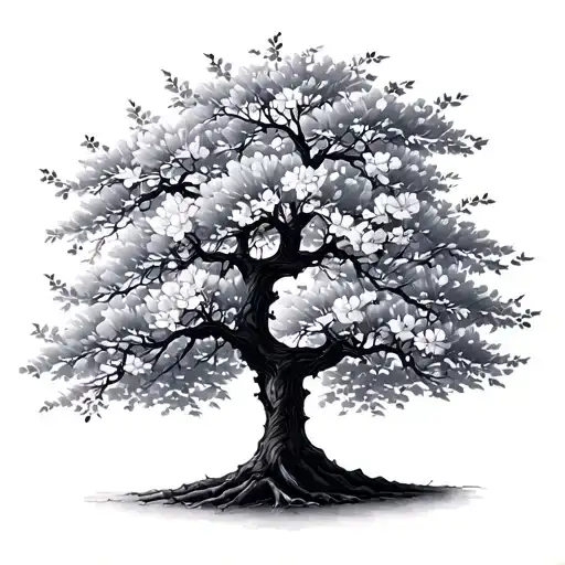 Man's Family Tree Cherry Blossom