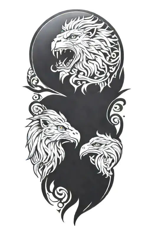 Armenian Lion And Eagle