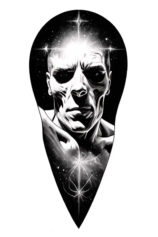 Pulsar Star With Mans Body And Soul