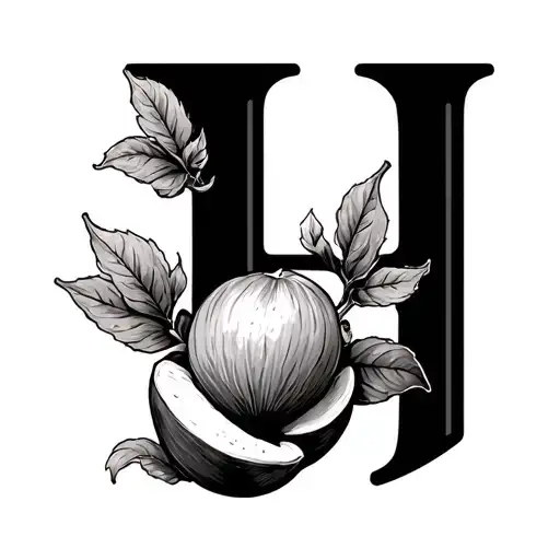 Hazelnut And Initial H