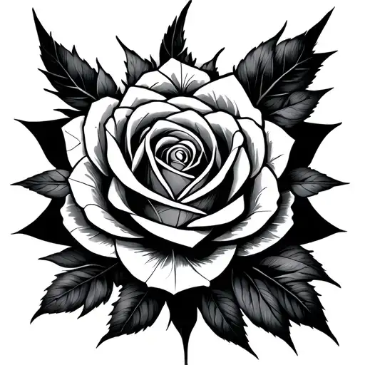 Geometric That Will Cover The Calf Set With Rose Of The Winds