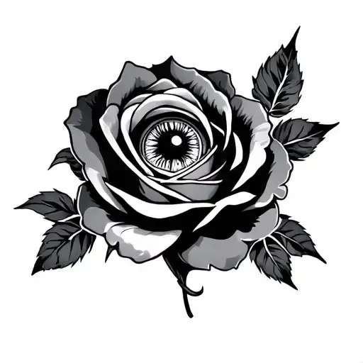 Rose Eye And Pattern