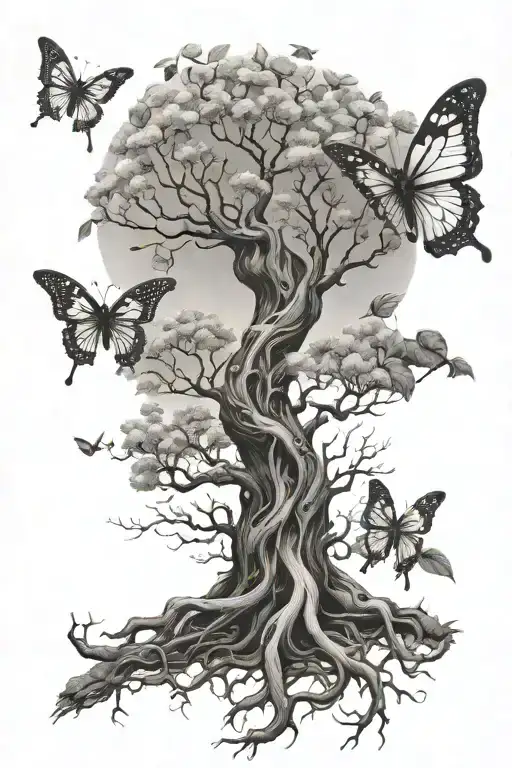 Yggdrasil With A Little Butterfly
