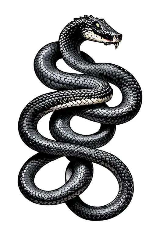 Knife Akd Snake Wrapped