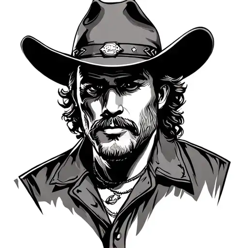 Cowboy Old Skool Montando Toro