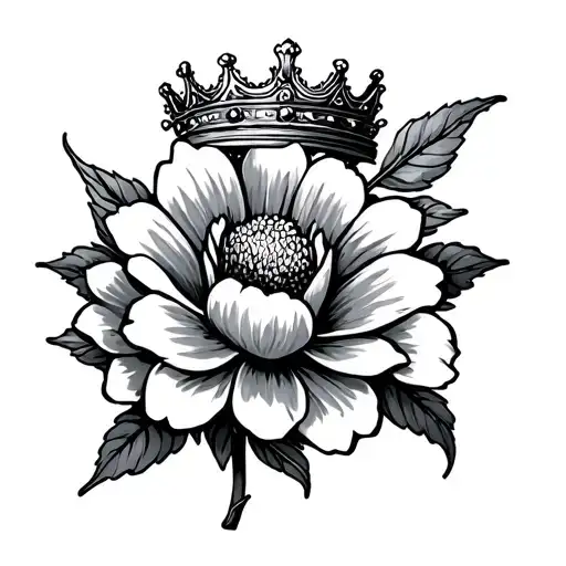 A Flower With Crown