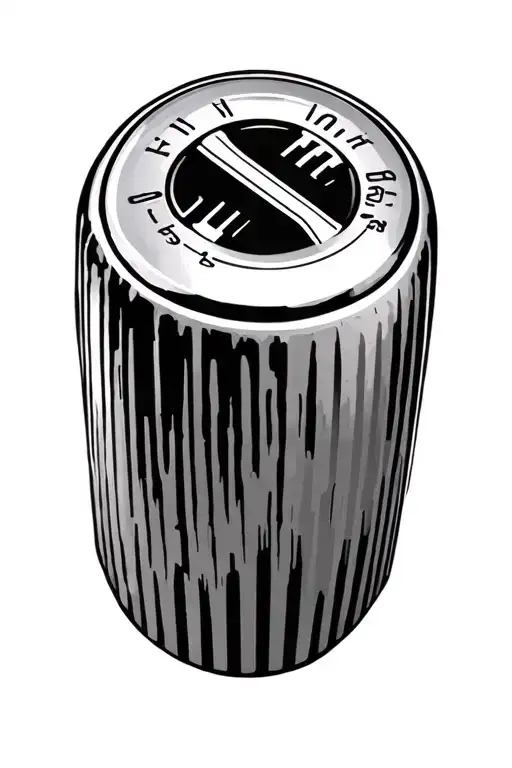 An Eaton Fuller 10-Speed Transmission Shift Knob With An Embedded In Skin Look