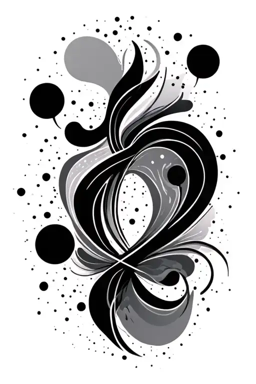 Abstract Lines And Dots