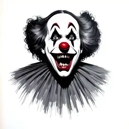 Art The Clown In The Portrait Of The Scream By Munch