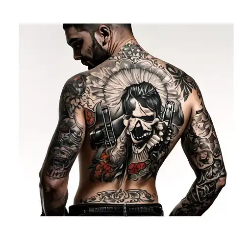 Back Piece Featuring Gangster